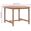 vidaXL Outdoor Dining Table Porch Patio Table with Umbrella Hole Solid Teak Wood - Square - 4 of 4