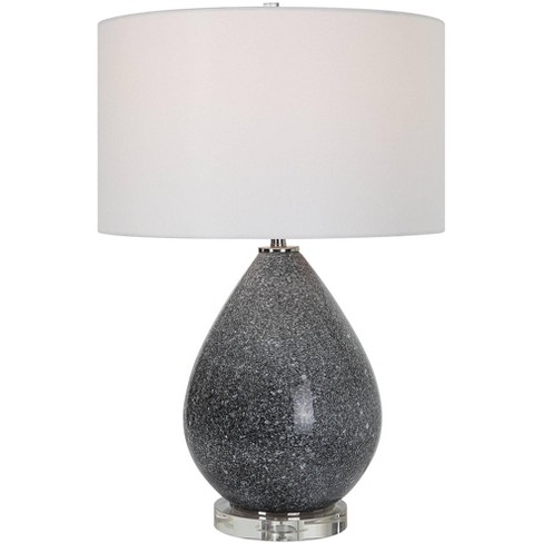 Uttermost Nebula Black And White Speckled Glaze Ceramic Table Lamp : Target