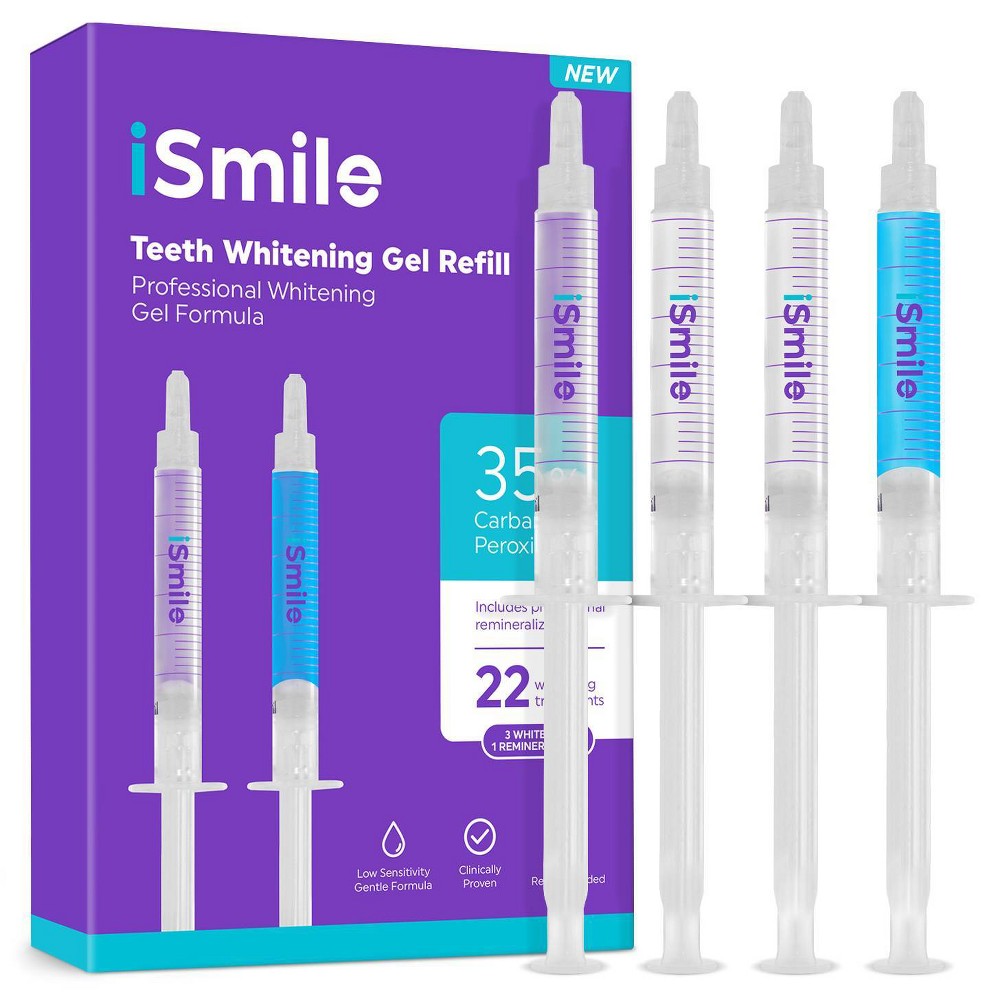 Photos - Toothpaste / Mouthwash i-Smile iSmile Teeth Whitening Gel Syringe Refill Pack - 4ct 