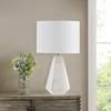 Ink+Ivy 13"x23" Flinn Table Lamp: Resin, Faux Wood, Drum Shade, UL Listed, LED Included - 3 of 4