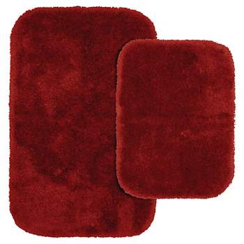 Gosim Embossed Rectangle Memory Foam Non-Slip 2 Piece Bath Rug Set Red Barrel Studio Color: Platinum