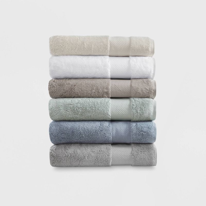Turkish 100% Cotton 6pc Absorbent Ultra Soft Bath Towel Set, 3 of 12
