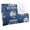 Saint Peters University Logo Pattern Silky Touch Blanket White 50x60 - 3 of 4