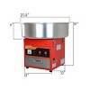 PartyHut PartyHut Large Commercial Cotton Candy Machine Party Candy Floss Maker Red - 4 of 4