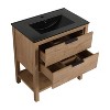 GDFStudio Lyndon Freestanding 30" W Bathroom Vanity with 2 Drawers, Shelf and Ceramic Sink - 4 of 4