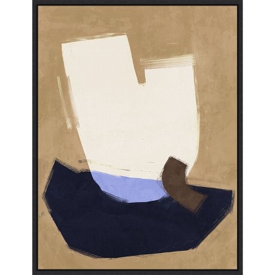 Amanti Art Laid Back Navy by Urban Road Canvas Wall Art Print Framed 18 x 24-in.