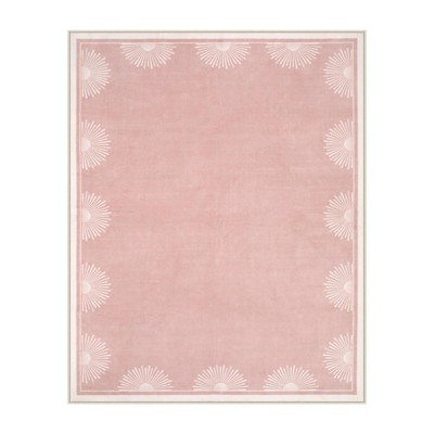 Lahome Short Pile Sunburst Area Rug – Plush Bohemian Accent for Living Room or Bedroom