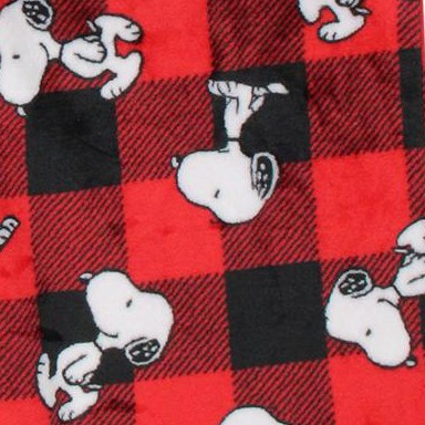 snoopy red plaid