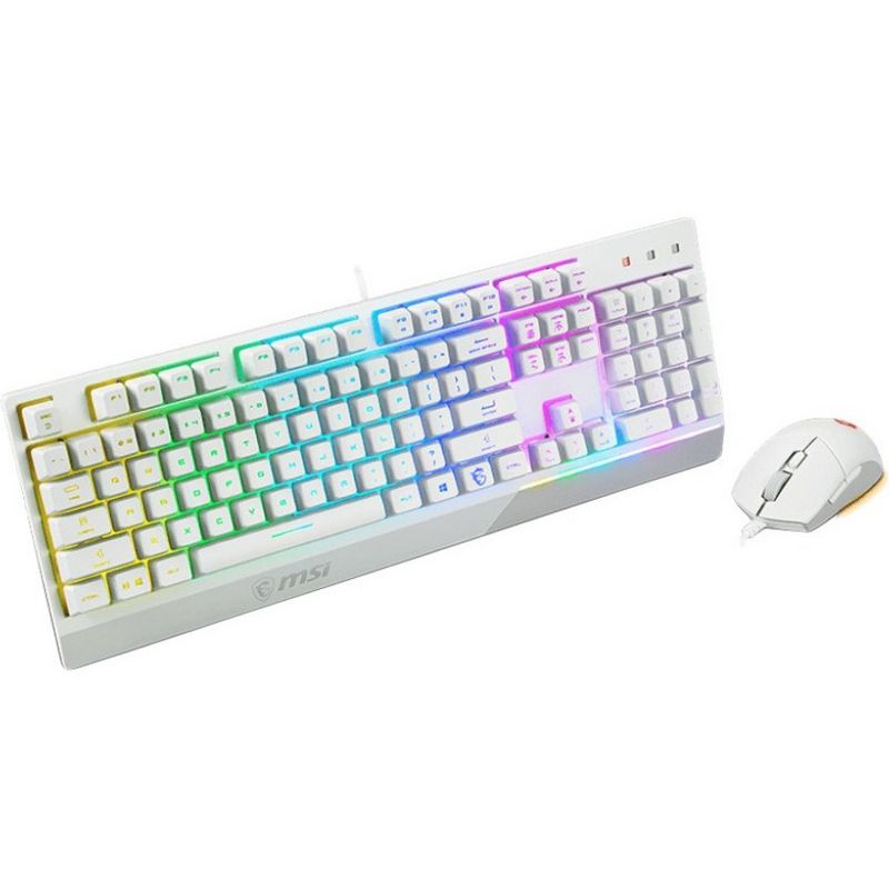 MSI Vigor GK30 White Gaming Keyboard - USB Plunger Cable Keyboard - White - USB Cable Mouse - Optical - 5000 dpi, 3 of 7