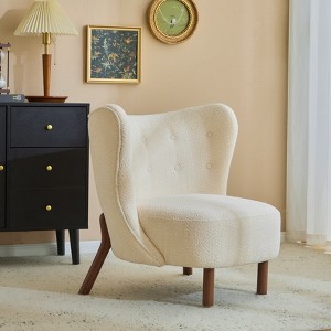 Christopher Knight Home Terrell Contemporary Birch Wood Upholstered Club Chair - 1 of 4