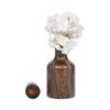 Decorative Frosted Glass Bottle Vase with Removeable Lid for Living Room Decor - Stylish Flower Vase for Flowers, Bedroom, and Home Decor - Brown - 4 of 4