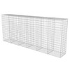 vidaXL Gabion Wall with Covers Galvanized Steel 118"x19.7"x59" - 4 of 4