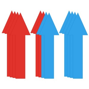 Unique Bargains PVC Self Adhesive Waterproof Arrow Sticker Arrow Sign 12 Pcs - 1 of 4
