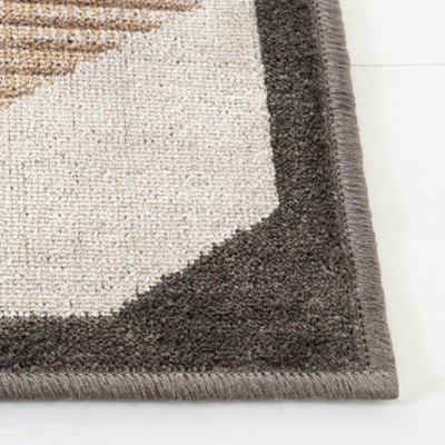 Elegant Ivory Viscose Hand-Knotted Area Rug, 5'3" x 7'7"