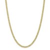 Black Bow Jewelry 4.3mm, 10k Yellow Gold Hollow Curb Link Chain Necklace - 3 of 4