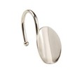 Saturday Knight Ltd "Loop" High Quality Metal Bath Shower Curtain Hooks Set of 12 - Chrome - 2 of 3