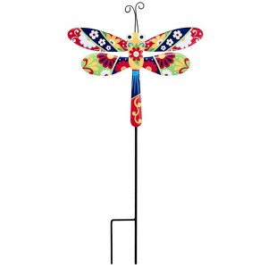 The Lakeside Collection Colorful Talavera-Inspired Garden Stakes - 1 of 3