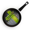 Gibson Home Piletti 10 Inch Aluminum Frying Pan in Black and Red - 4 of 4