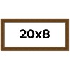 PosterPalooza | Panoramic Flat Gold Picture Frame - UV Acrylic, Foam Board Backing, Hanging Hardware - 2 of 4
