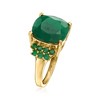Ross-Simons 6.90 ct. t.w. Emerald Ring in 18kt Gold Over Sterling - 3 of 4