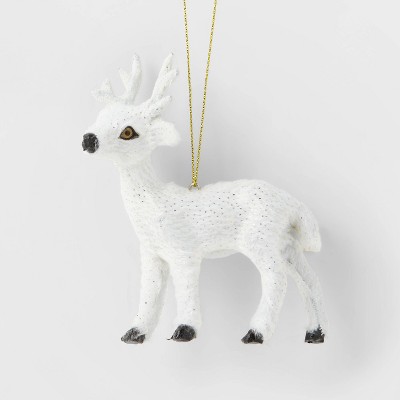 Faux Fur Deer Christmas Tree Ornament - Wondershop™