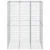 vidaXL Gabion Basket Silver Galvanized iron 78.7x39.4x39.4 in - 3 of 4