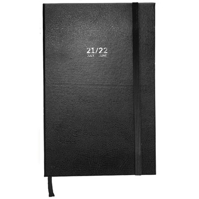 2021-22 Academic Planner 5" x 8" Black Leatherette Weekly/Monthly - The Time Factory