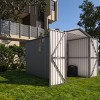 Spacious Outdoor Metal Storage with Window, Weather-Resistant Design, Ideal for Tools, Equipment, and Backyard Organization - Coolbibila - 3 of 4