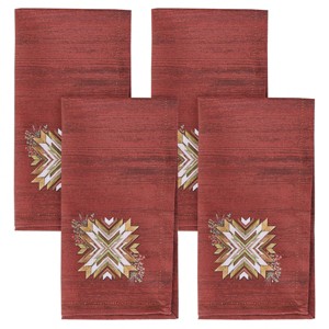 Park Designs Snowflake Lodge Red Napkin Set Of 4 - 1 of 4