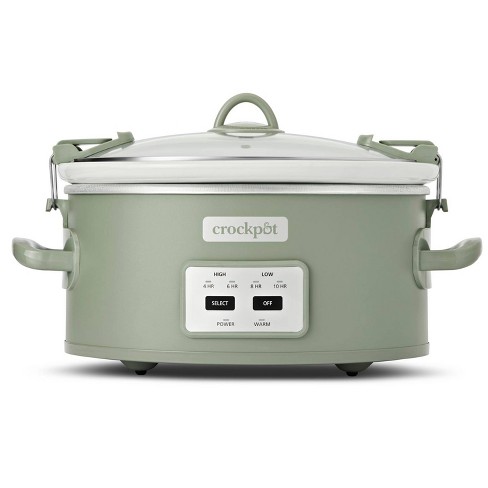 Crock-Pot 4 Quart Stainless Steel Cook & Carry Programmable Slow