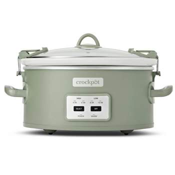 KitchenAid 6-Quart Slow Cooker with Solid Glass Lid, Stainless Steel