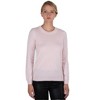 JENNIE LIU Women's 100% Pure Cashmere Long Sleeve Crew Neck Pullover Sweater - 4 of 4