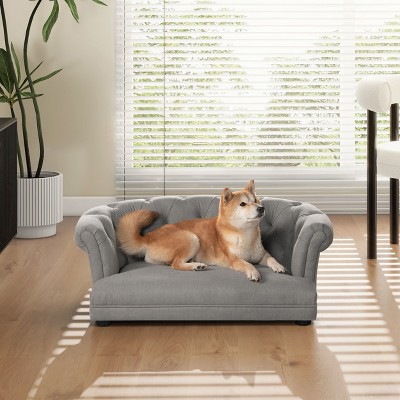 UbMelt Dog Bed Anti-Slip Pet Bed for 36.5" Medium Dogs Velvet Comfy Dog Couch Durable Dog Sofa Bed Modern and Stylish Dog Sofa