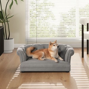 UbMelt Dog Bed Anti-Slip Pet Bed for 36.5" Medium Dogs Velvet Comfy Dog Couch Durable Dog Sofa Bed Modern and Stylish Dog Sofa - 1 of 4