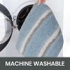 Home Weavers Glamour Collection 100% Polyester Microfiber Bathroom Rug, Non Slip Bath Mat Water Absorbent Soft Microfiber Shaggy Mat Machine Washable - 4 of 4