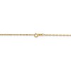 Black Bow Jewelry 1.1mm, 14k Yellow Gold, D/C Singapore Chain Necklace - 4 of 4