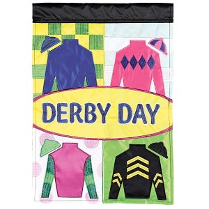 Dicksons Magnolia Garden Derby Day Jockey Silks Yellow 18 x 13 Polyester Outdoor Garden Flag - 1 of 1