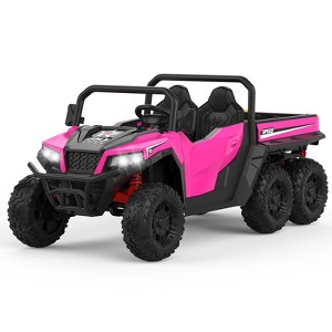 Nasitip 24V 4WD Electric Ride On Dump Truck with Remote Control | 2 Seaters Kids Ride On Car | Music Player&LED Lights | Birthday Gift for Ages 3+ - 1 of 4