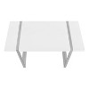 Monarch Specialties Computer Desk Home Office Laptop 48InchL Work Metal Laminate White Grey Contemporary Modern - 3 of 4