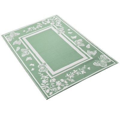 Collections Etc Butterfly Border Patio Mat