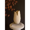 Tall White Textured Flower Vase – 18" Tall Large Decorative Accent by Kalalou - 4 of 4