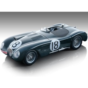 Jaguar C-Type #18 Tony Rolt - Duncan Hamilton Winner "24 Hours of Le Mans" (1953) "Mythos Series" 1/18 Model Car by Tecnomodel - 1 of 3