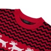 Ugly Christmas Sweaters for Men Long Sleeve Crew Neck Knitted Pullover Snowflakes Print Knitwear - 4 of 4