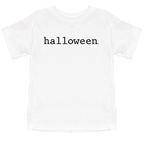 Halloween Typewriter - Youth Short Sleeve Graphic T-Shirt and Toddler Short Sleeve Graphic T-Shirt - 1 of 3