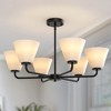 DORESshop 19 in. 3-Pack Antique White Vanity  Frosted  Glass Lampshade - 4 of 4
