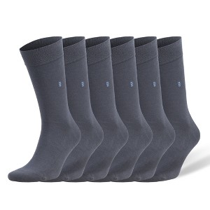 Men’s Bamboo Dress Socks – Seamless Toe, Moisture-Wicking | Available in 1, 3, or 6 Pairs - 1 of 4