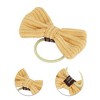 Unique Bargains Women's Fashion Cute Solid Color Floral Hair Ropes Yellow 10 Pcs - 3 of 3