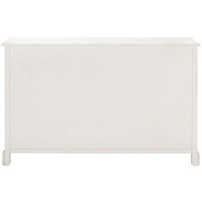 Adiland Distressed White 2-Door 3-Drawer Console Table