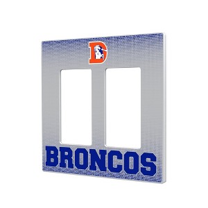 NFL AFC Historic Teams Linen Hidden-Screw Light Switch Plate for Double Rocker - 1 of 4