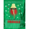 Seven Times Six A Christmas Story Men's Leg Lamp Fragile Pullover Sweatshirt Green Green - 4 of 4